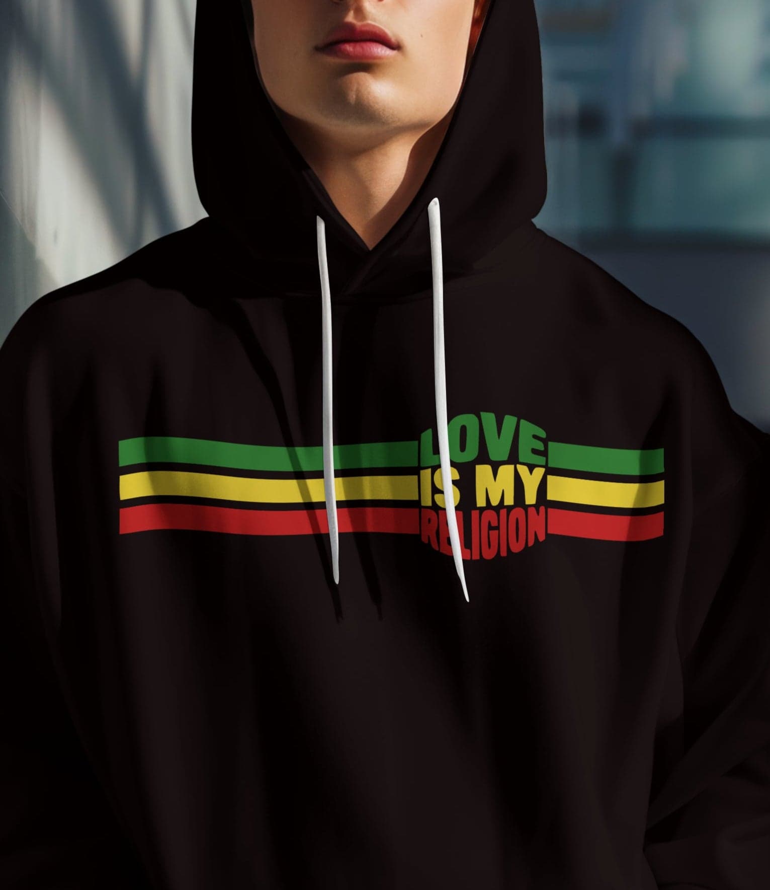 Love Is My Religion Hoodie – Black